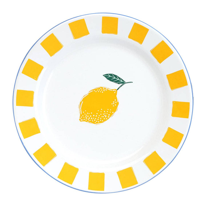 Lemon Enamel Plate