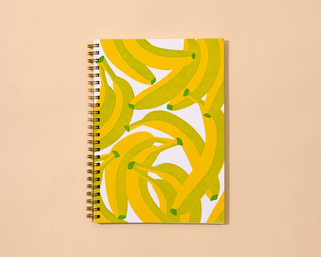 Lined Spiral Notebook—Bananas
