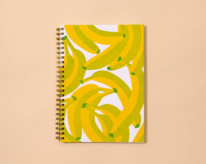 Lined Spiral Notebook—Bananas