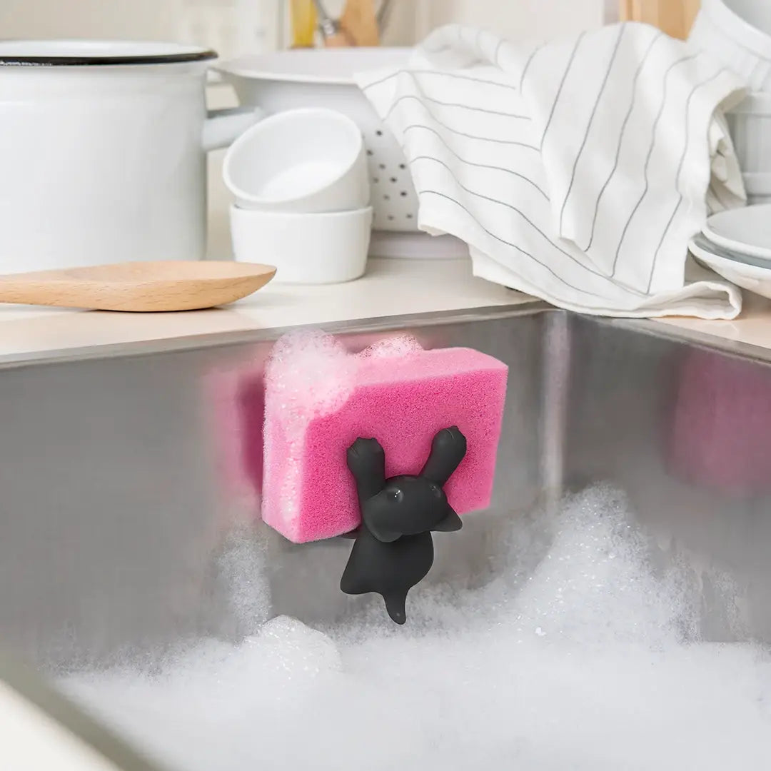 Scrubby Cat Sponge Holder for Kitchen Sink