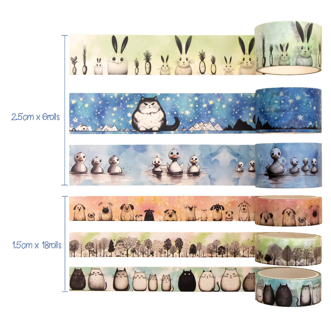 Adorable Adventures Washi Tape Set