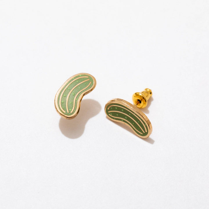 Pickle Enamel Stud Earrings
