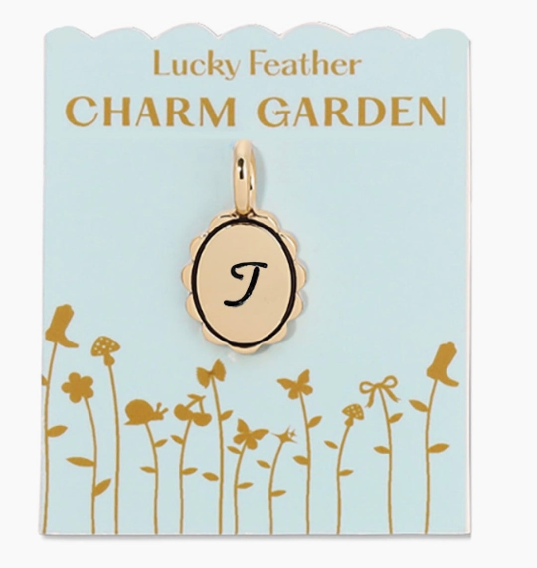 Gold Scallop T Charm