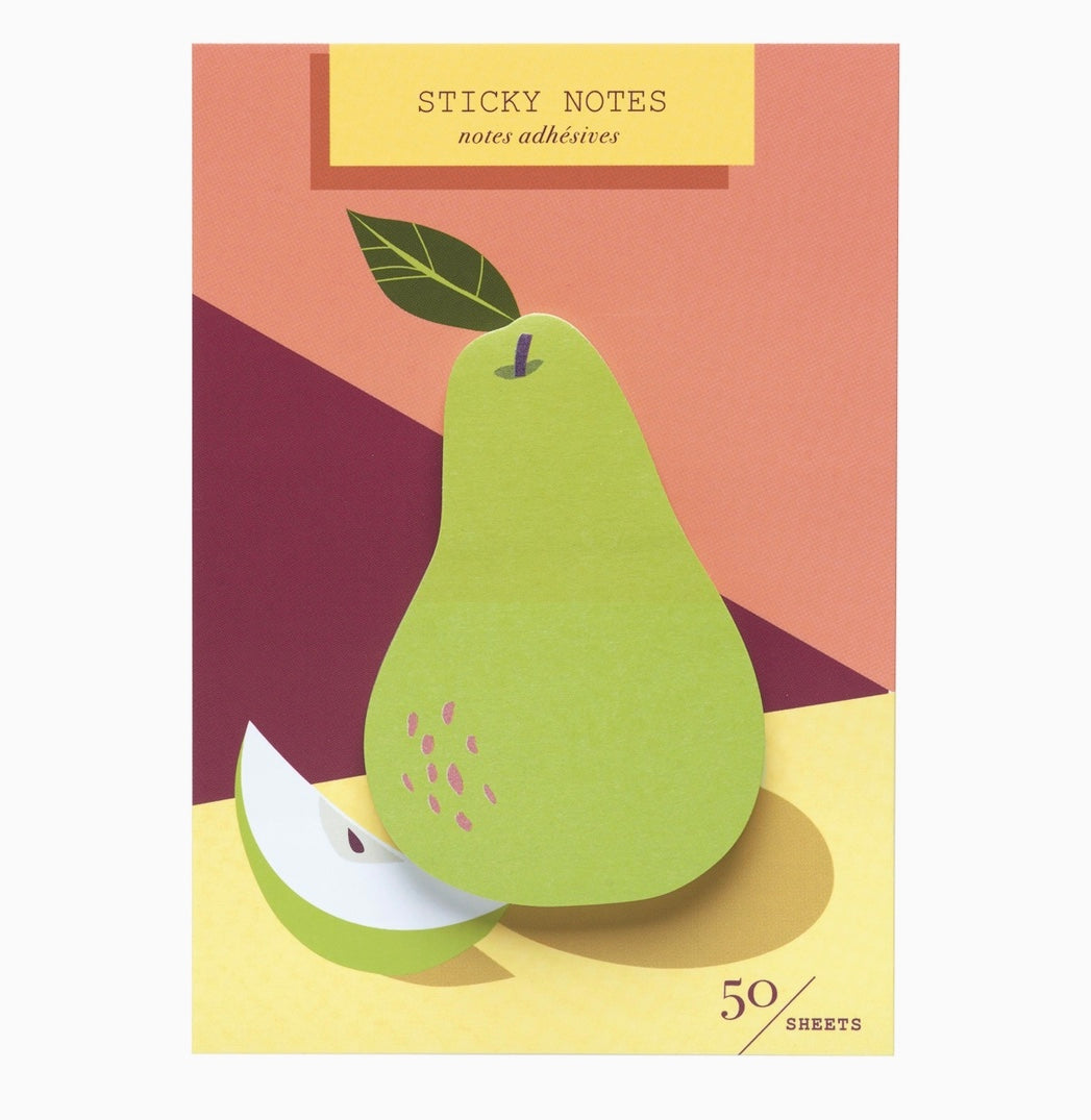 Pear Die Cut Single Sticky Notes