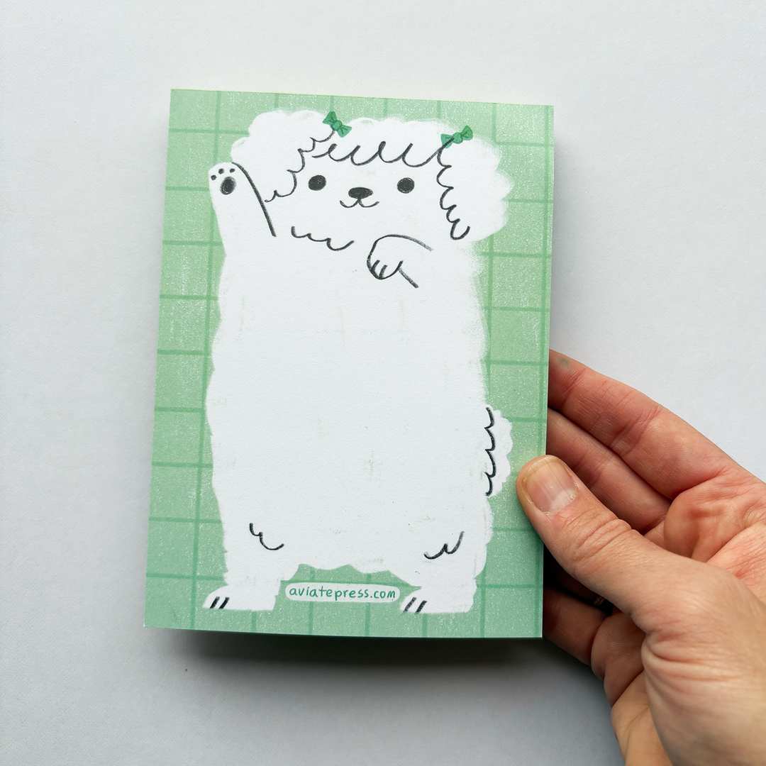 Fluffy Pup Notepad