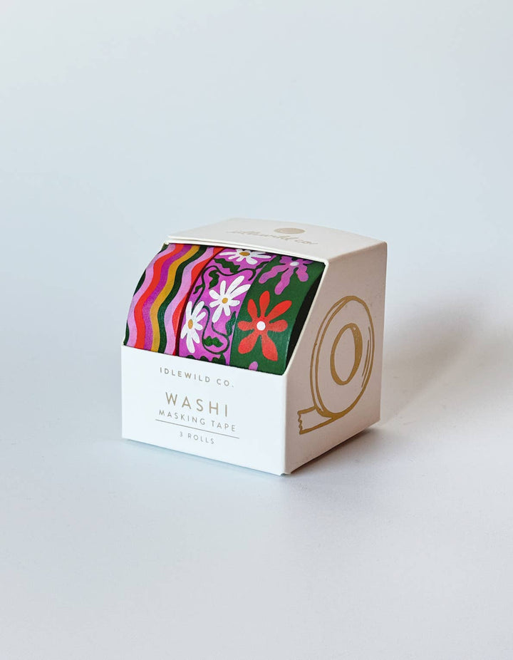 Washi Tape, Set of 3 | Wavy Daisy