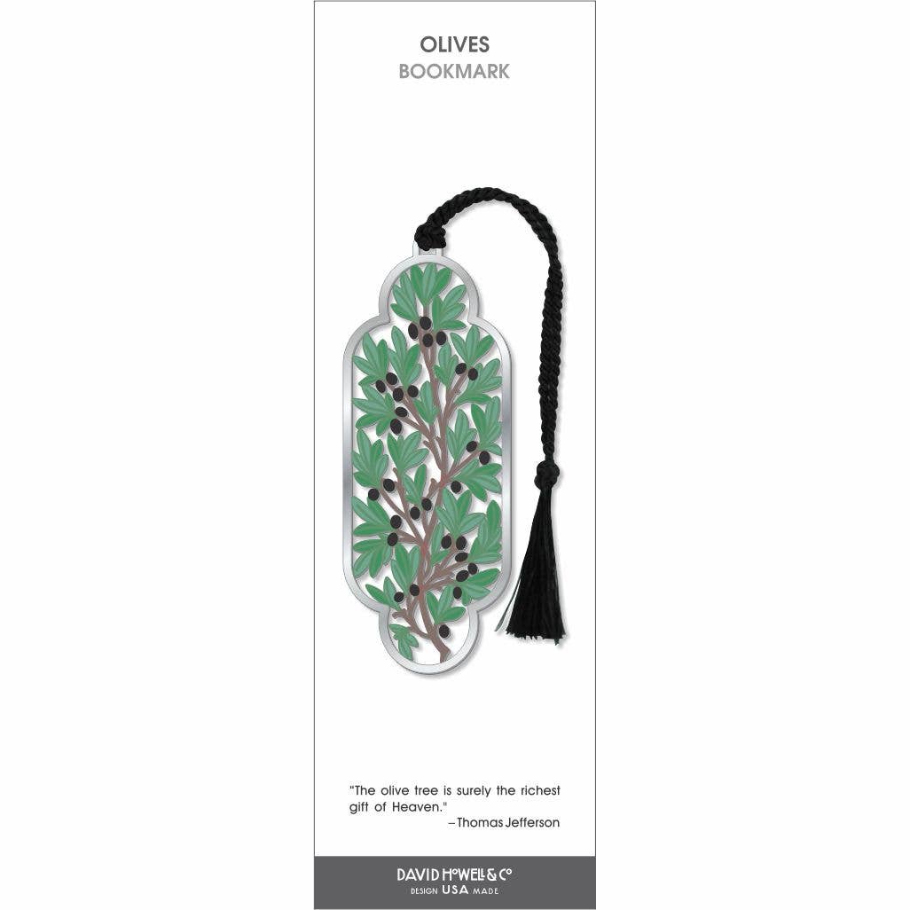 William Morris Olives Metal Bookmark