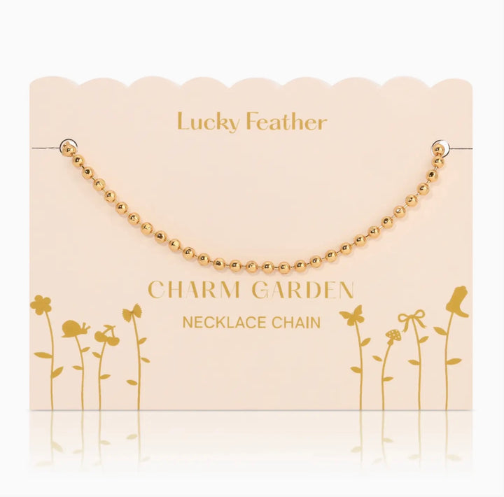 Gold Chain Charm Necklace