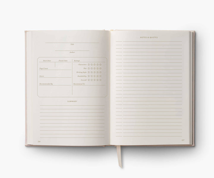 Book Club Embroidered Book Journal