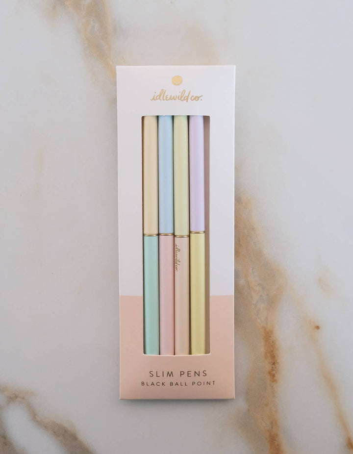 Slim Pen Set of Four | Duo-Tone Pastels