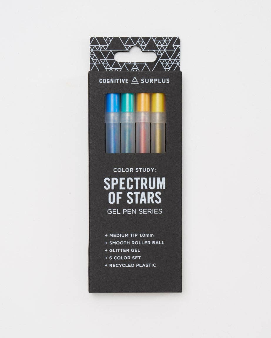 Spectrum of Stars Glitter Gel Pens