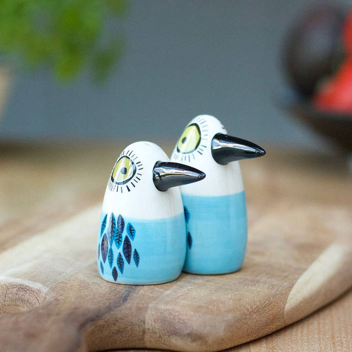 Bird Salt and Pepper Shakers Blue