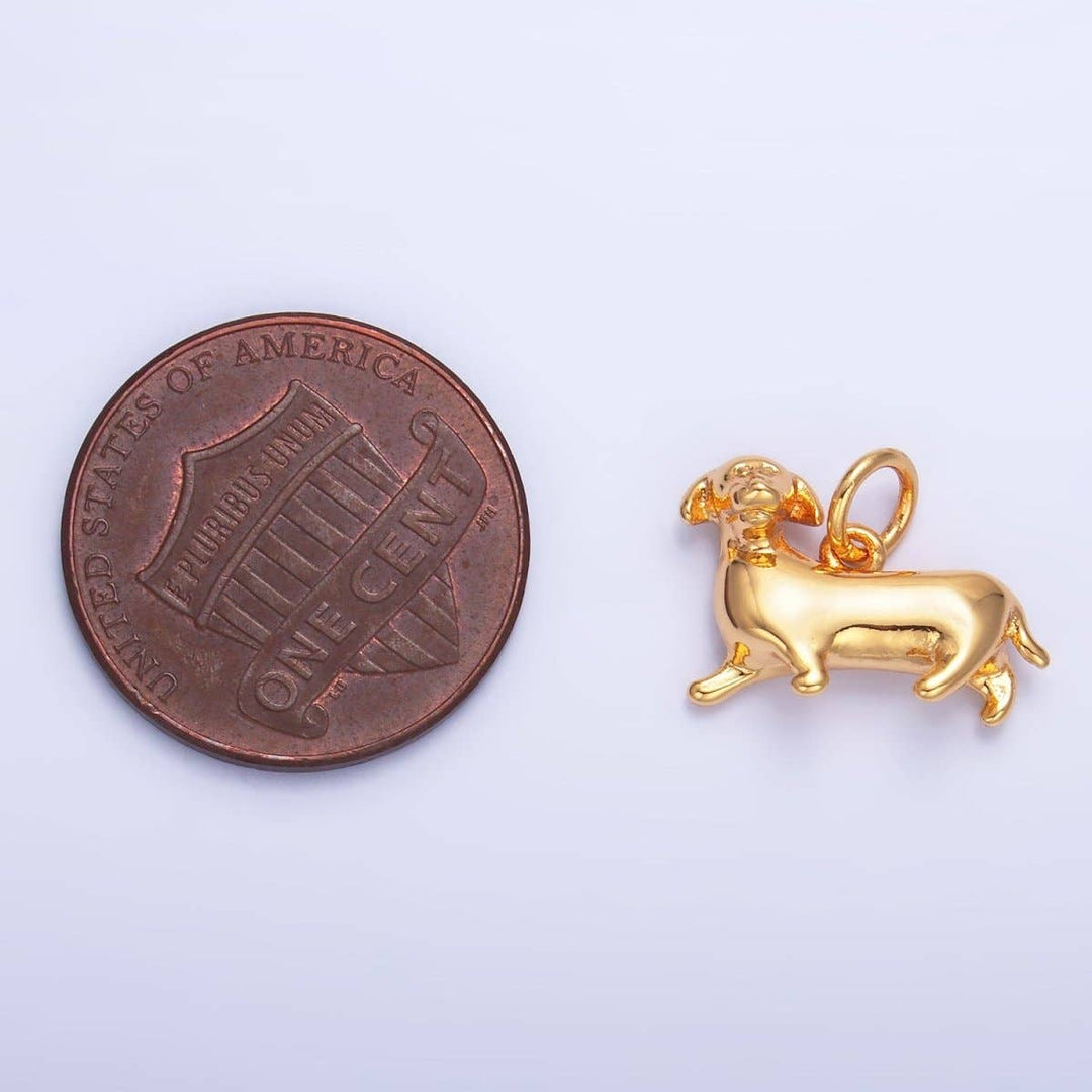 24K Gold Filled Dachshund Charm