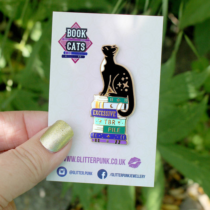 Excessive TBR Cat Enamel Pin