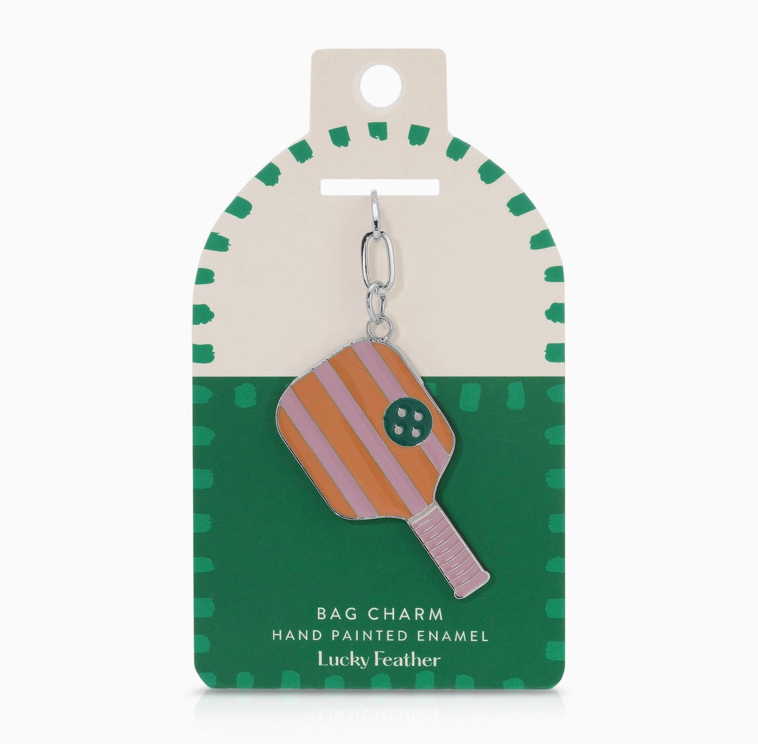 Enamel Bag Charm - Pickleball
