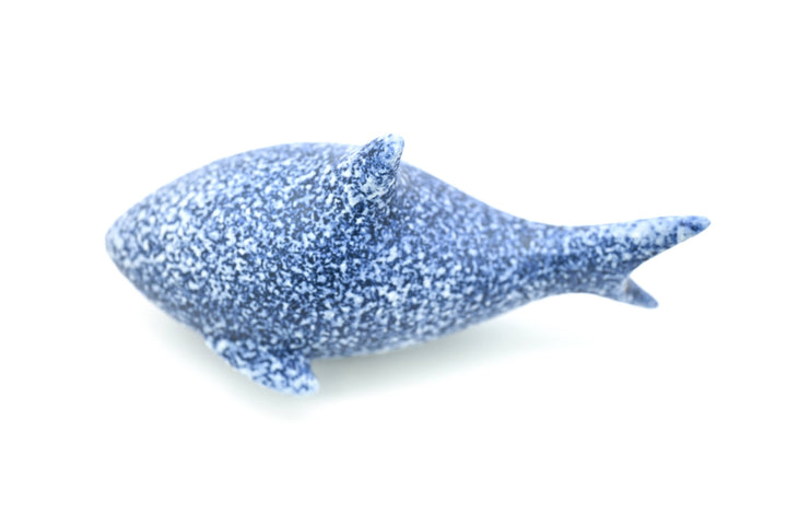 Handcrafted Mini Shark Mottled Blue