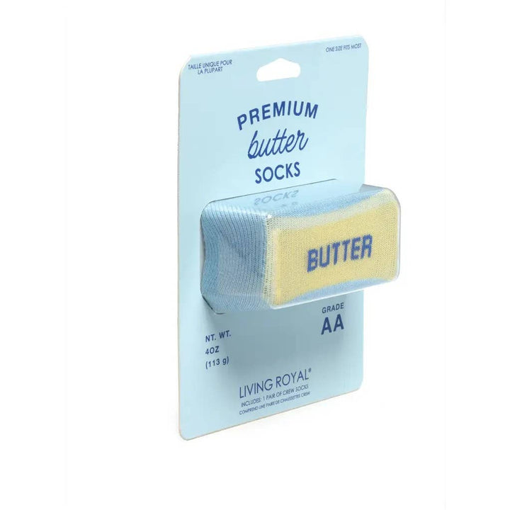 3D Packaged Socks - Butter Stick - Light Blue