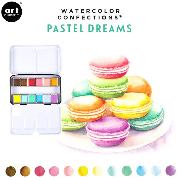 Watercolor Confections: Pastel Dreams
