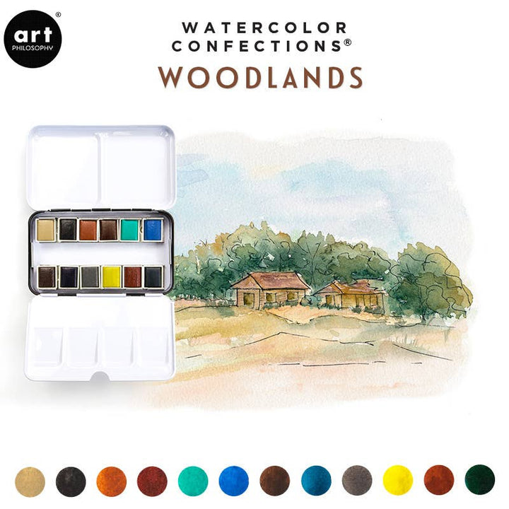 Watercolor Confections: Woodlands