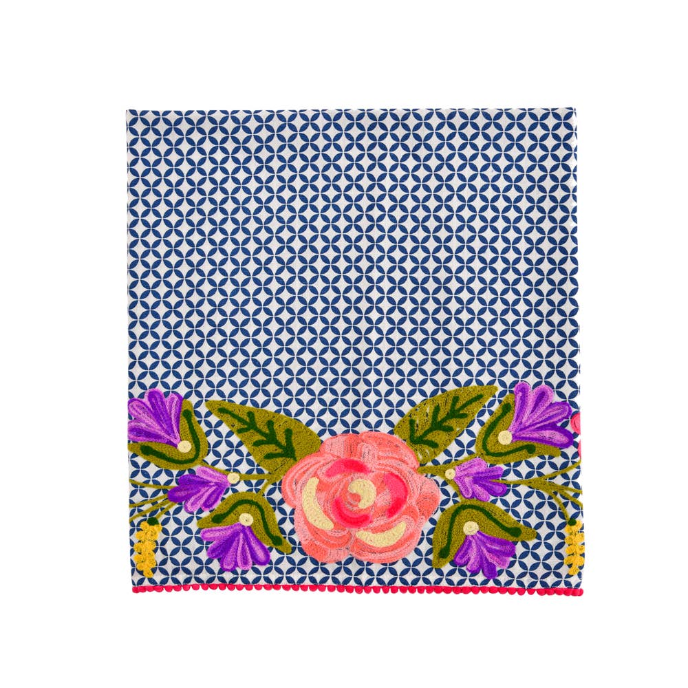 Floral Luminous Embroidered Teatowels