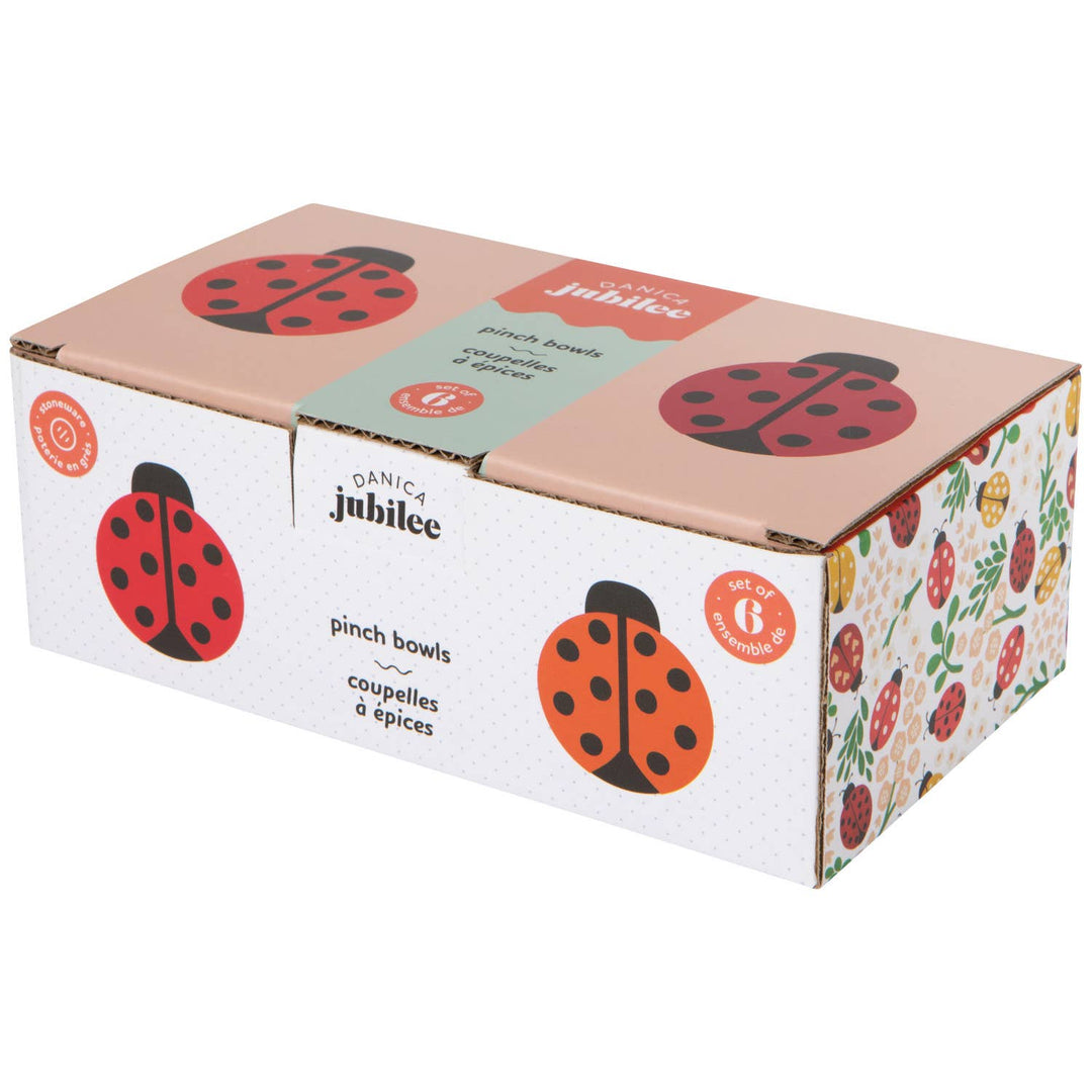 Ladybugs Pinch Bowls Set of 6 Assorted