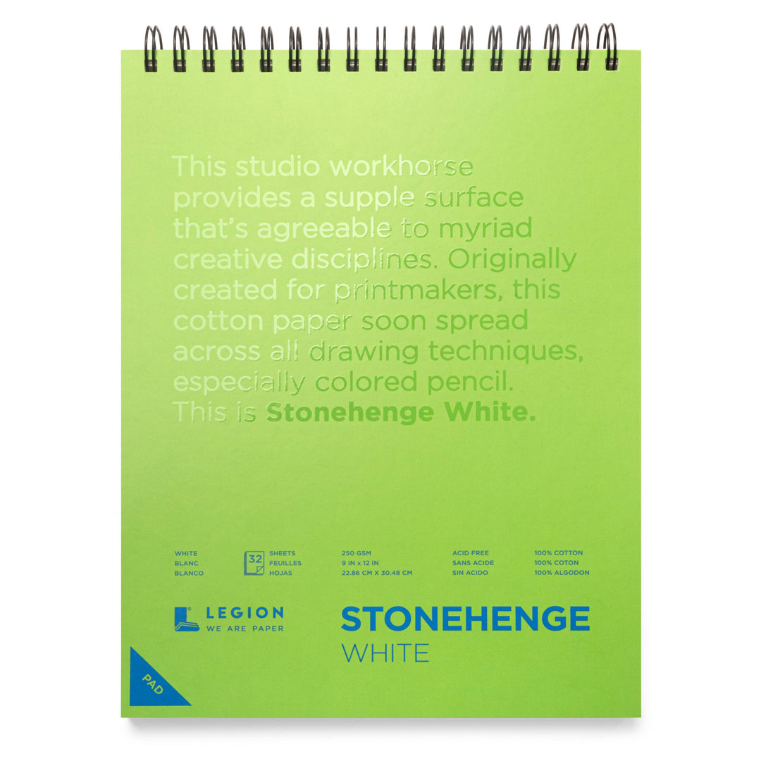 Stonehenge White Spiral Sketchpad