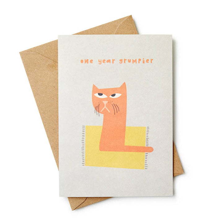 One Year Grumpier Card