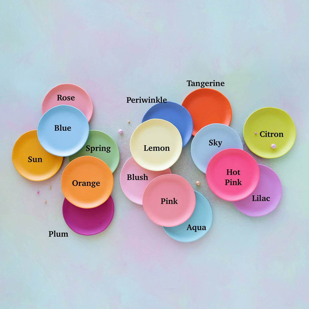 Glitterville Rainbow Dinner Plate