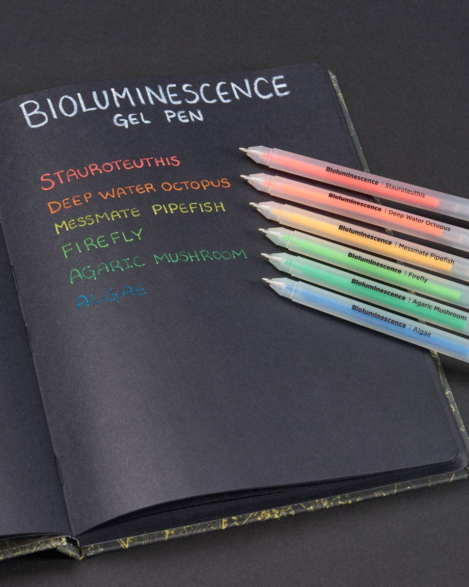 Bioluminescence Neon Gel Pens