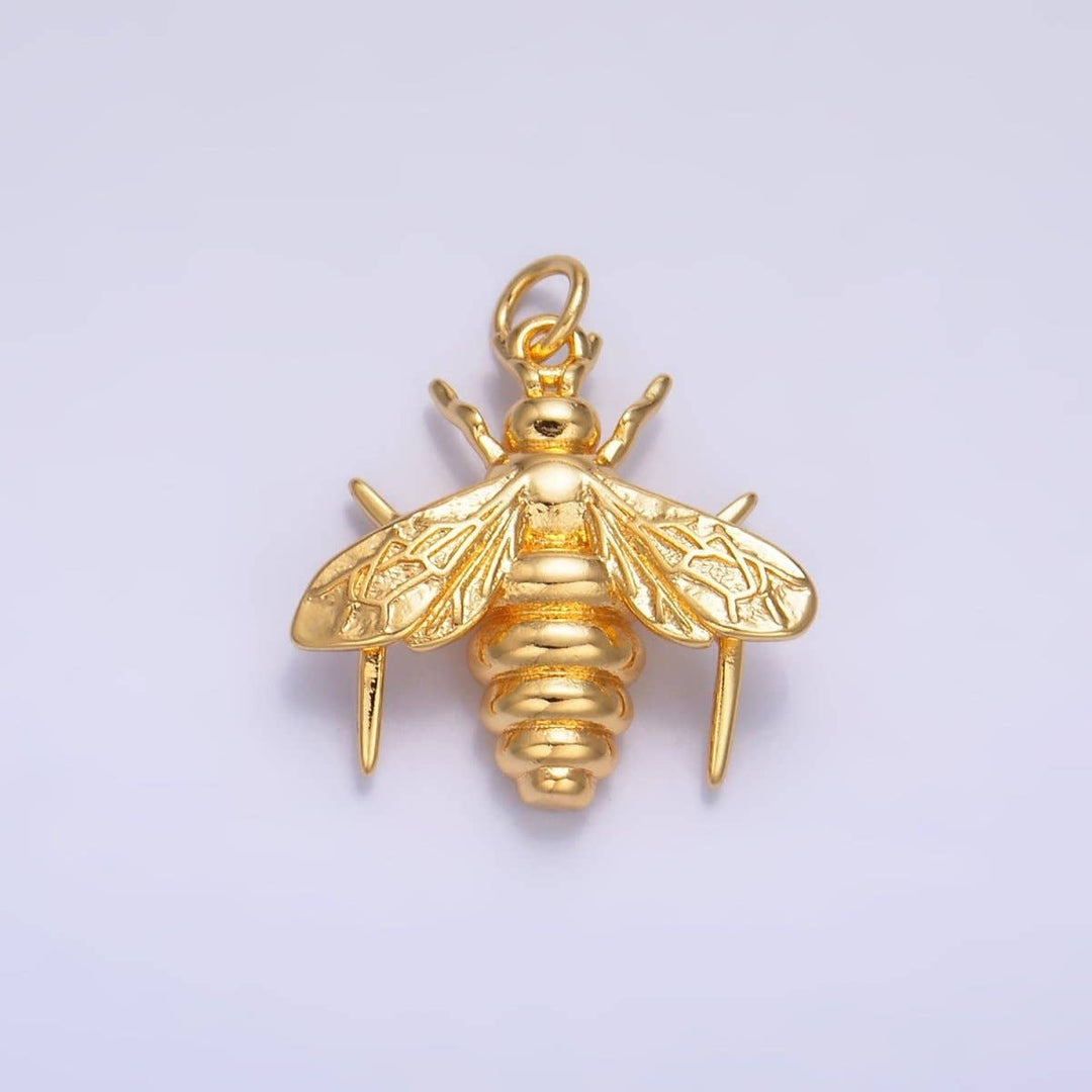 24K Gold Filled Bumble Bee Charm