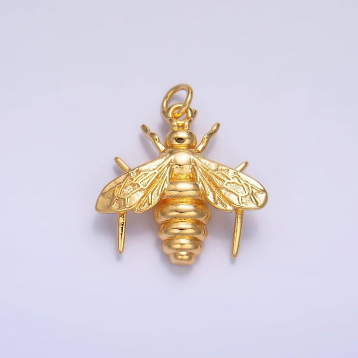 24K Gold Filled Bumble Bee Charm