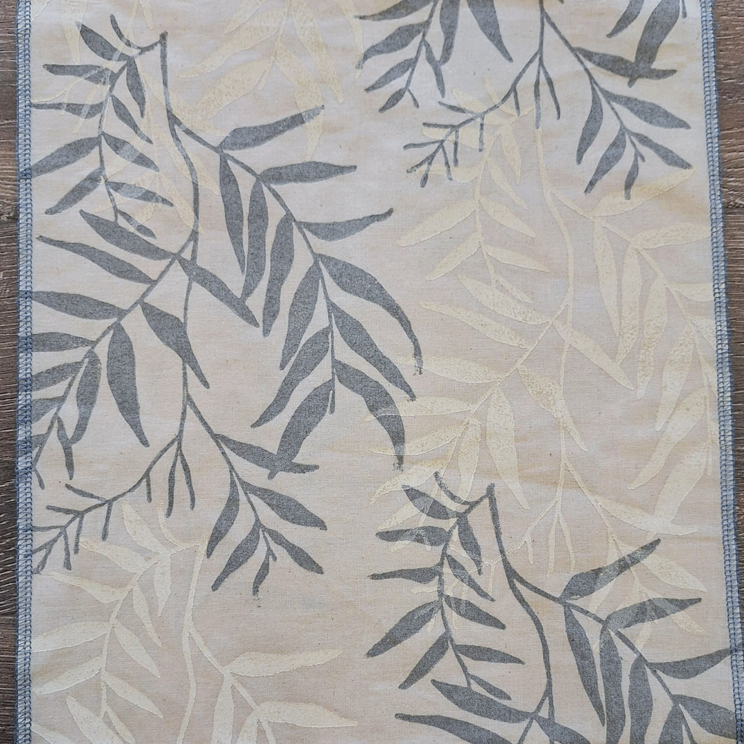 White Pepper Tree Leaves Table Runner