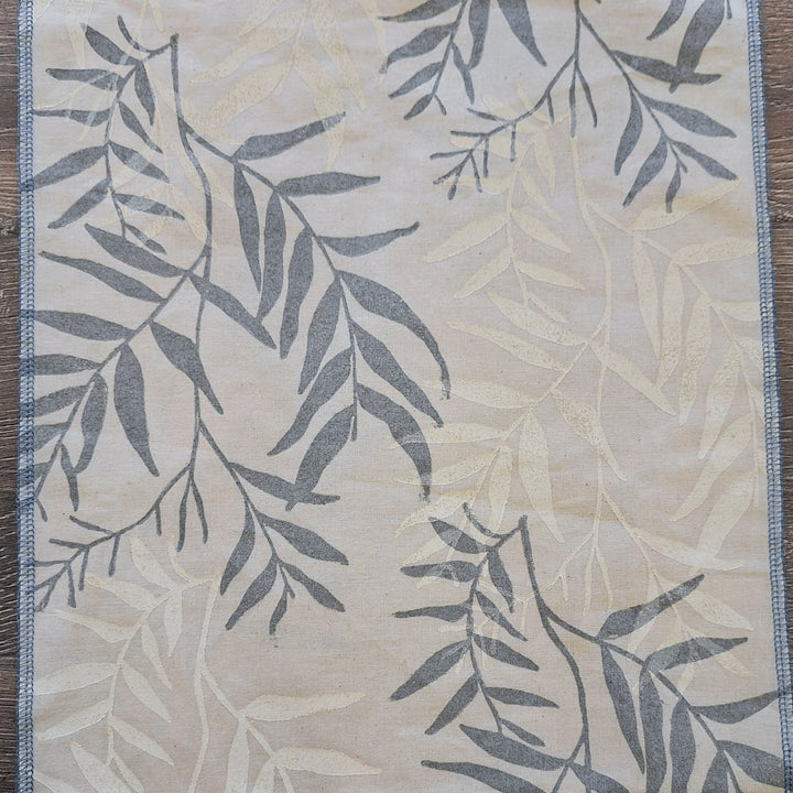 White Pepper Tree Leaves Table Runner