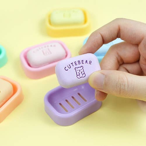 Cute Bear Soap Eraser