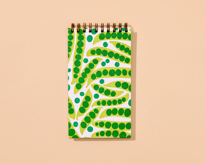 Small Spiral Notebook—Green Peas