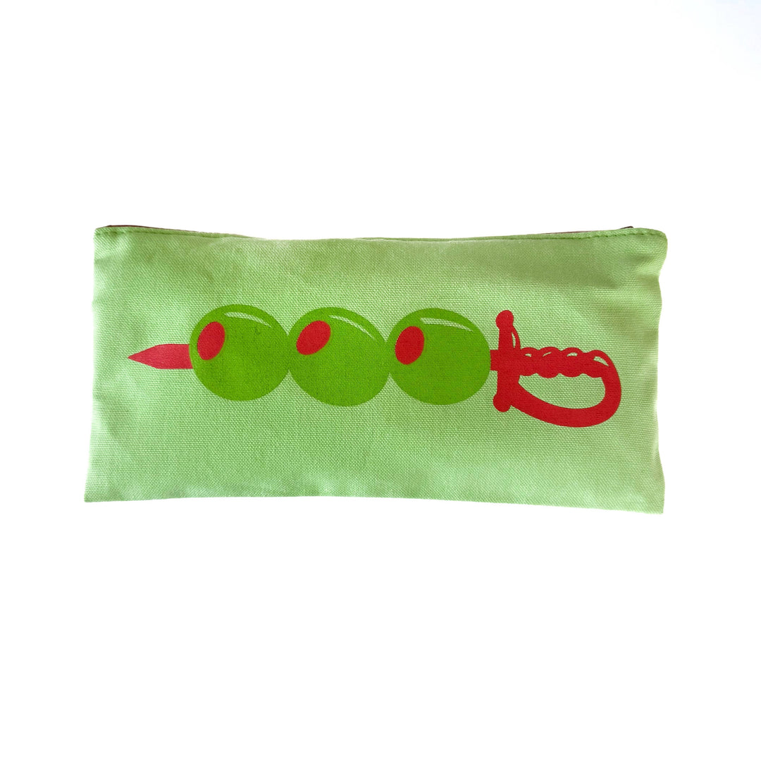 Pickle/Olive, Garnishes Canvas Travel Pouch