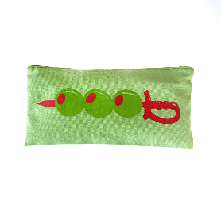 Pickle/Olive, Garnishes Canvas Travel Pouch