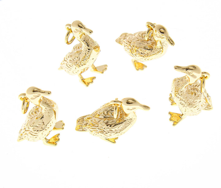 Gold Duck Charm