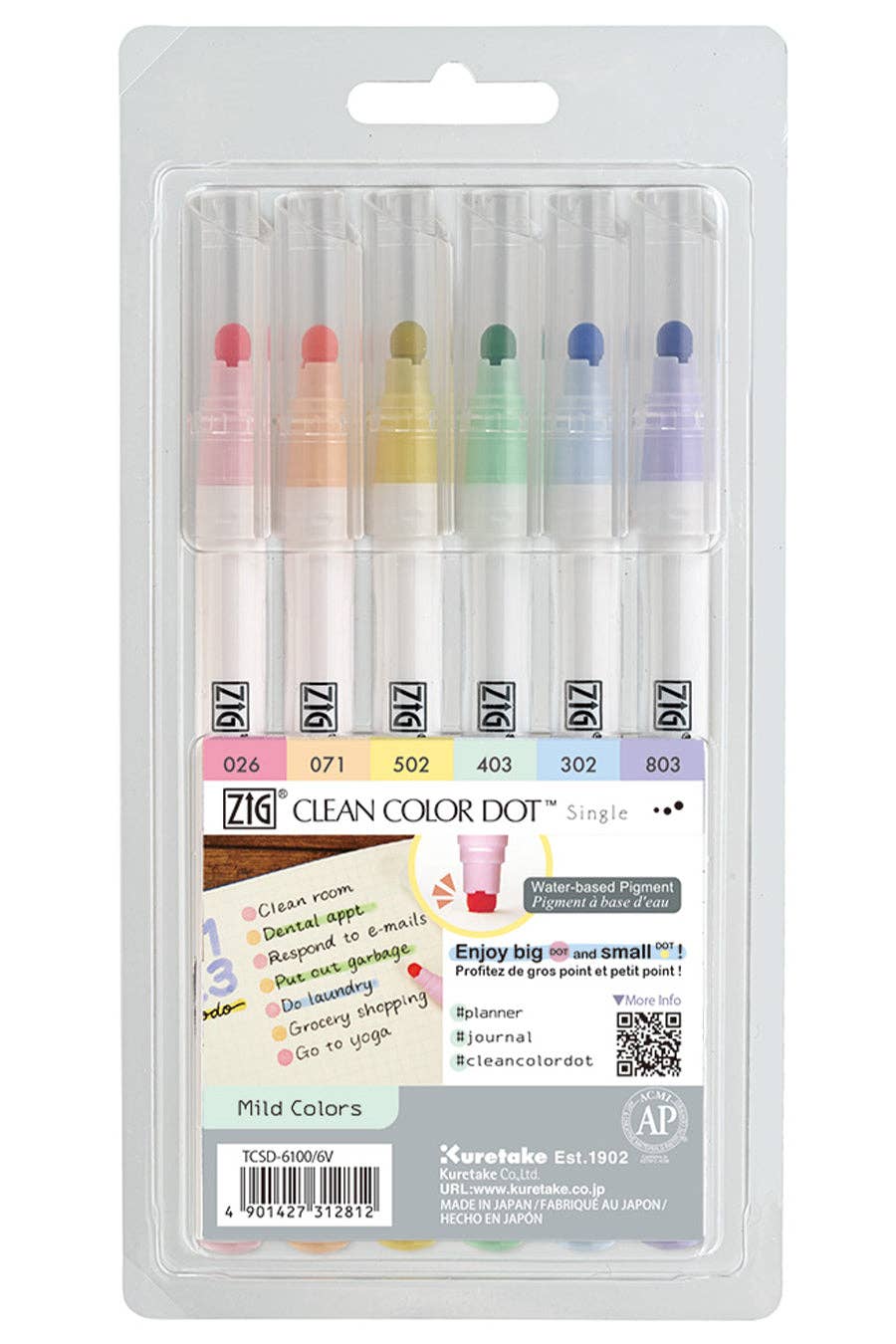 Zig Clean Color Dot Bright Colors