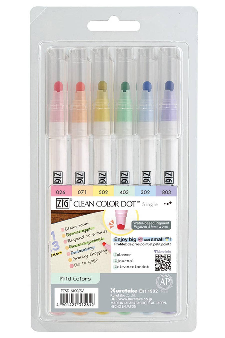 Zig Clean Color Dot Bright Colors