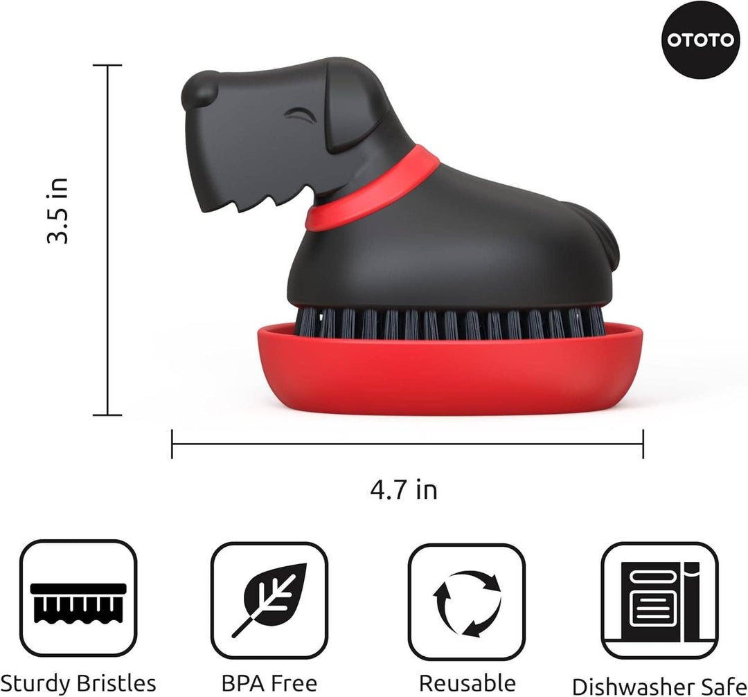 NEW Oscar Dog Dish Brush
