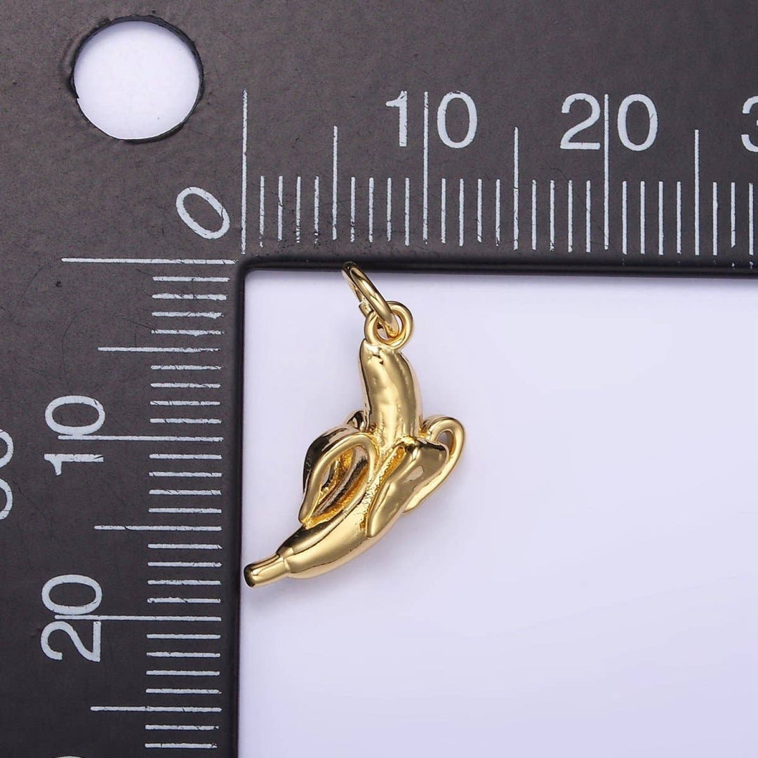 14K Gold Filled 17mm Peeled Banana Charm