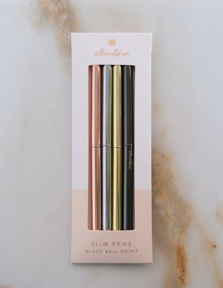 Slim Pen Set of Four | Metallics