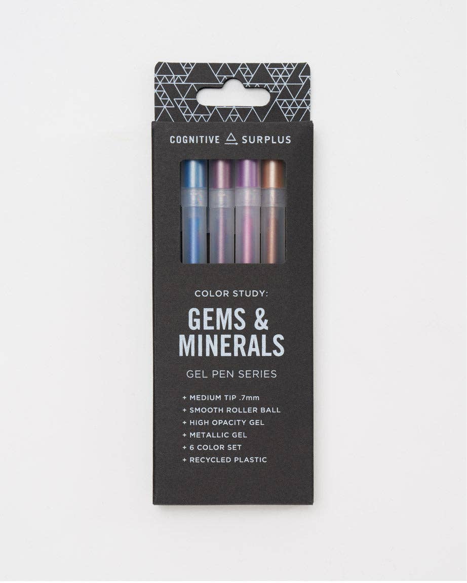 Gems &amp; Minerals High-Opacity Gel Pens