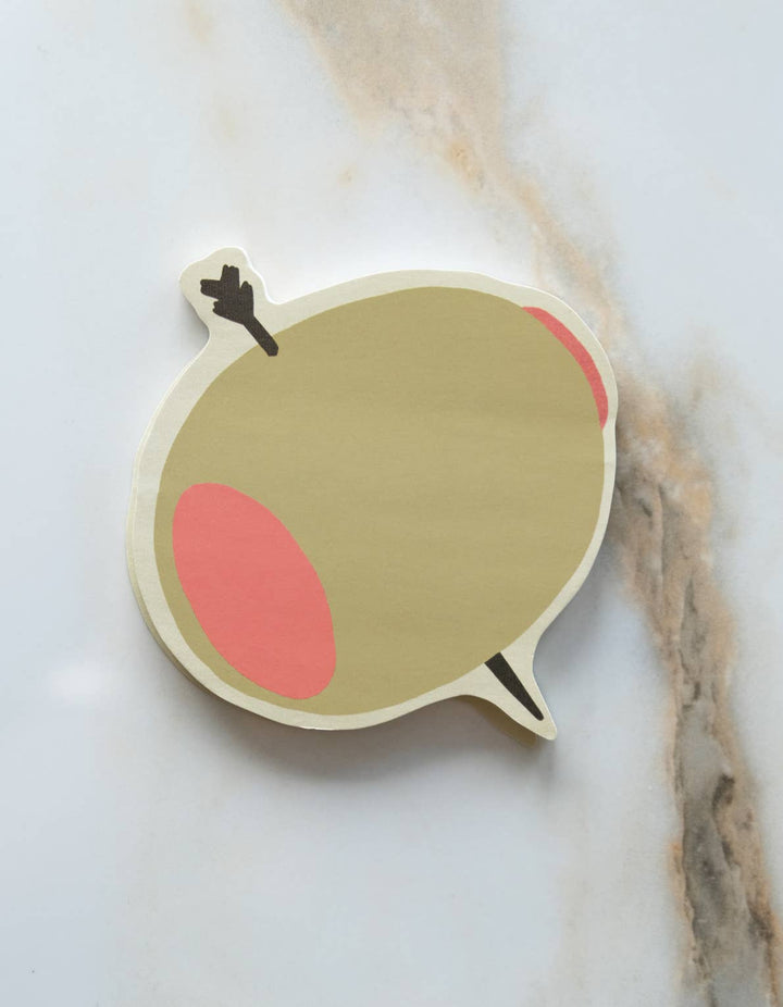 Die-Cut Sticky Notepad | Olive