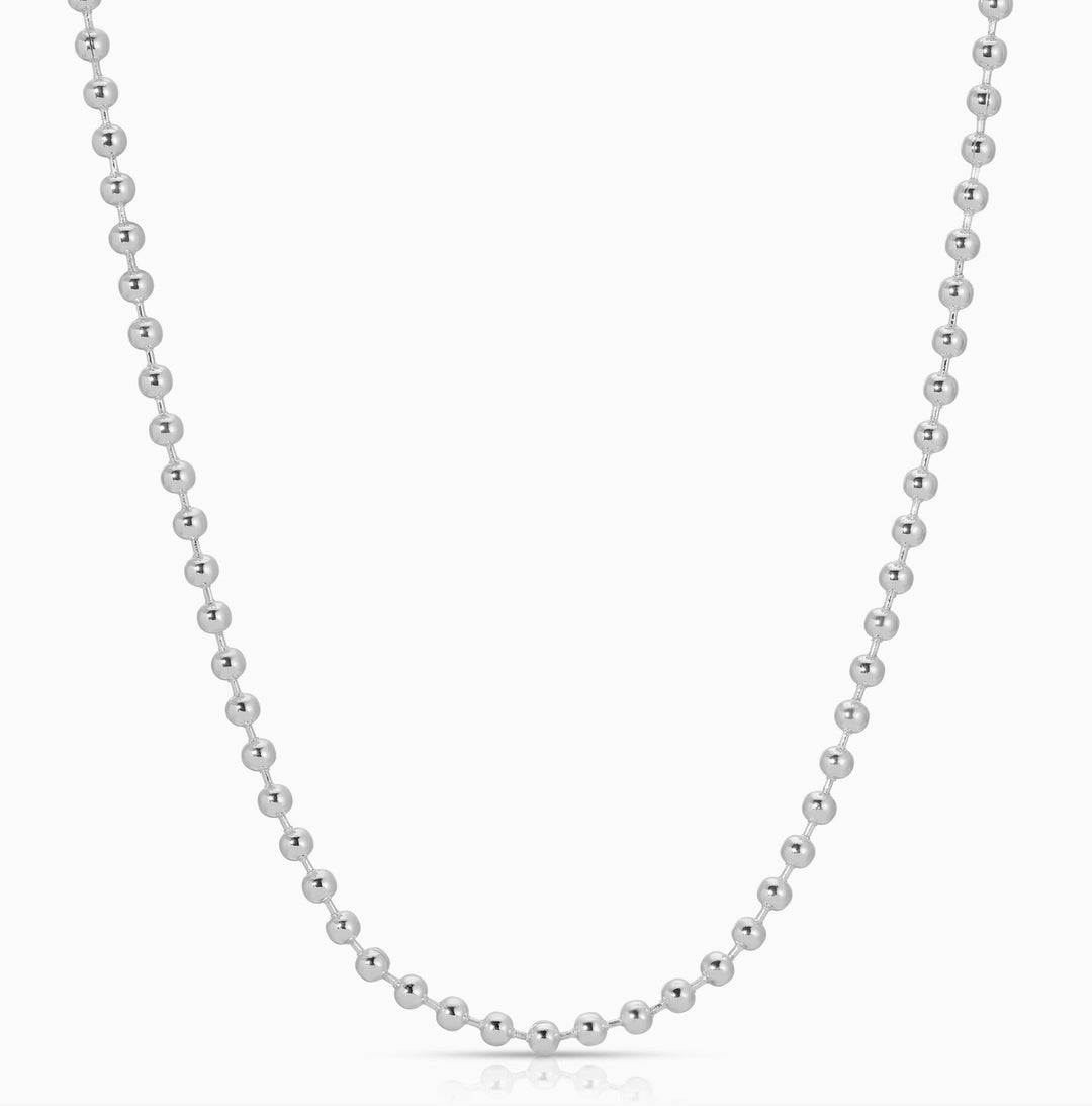 Silver Chain Charm Necklace