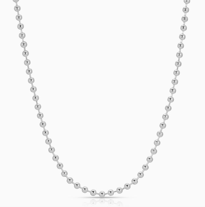 Silver Chain Charm Necklace