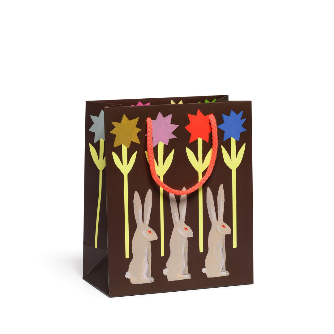 Rabbit and Flowers Gift Bag