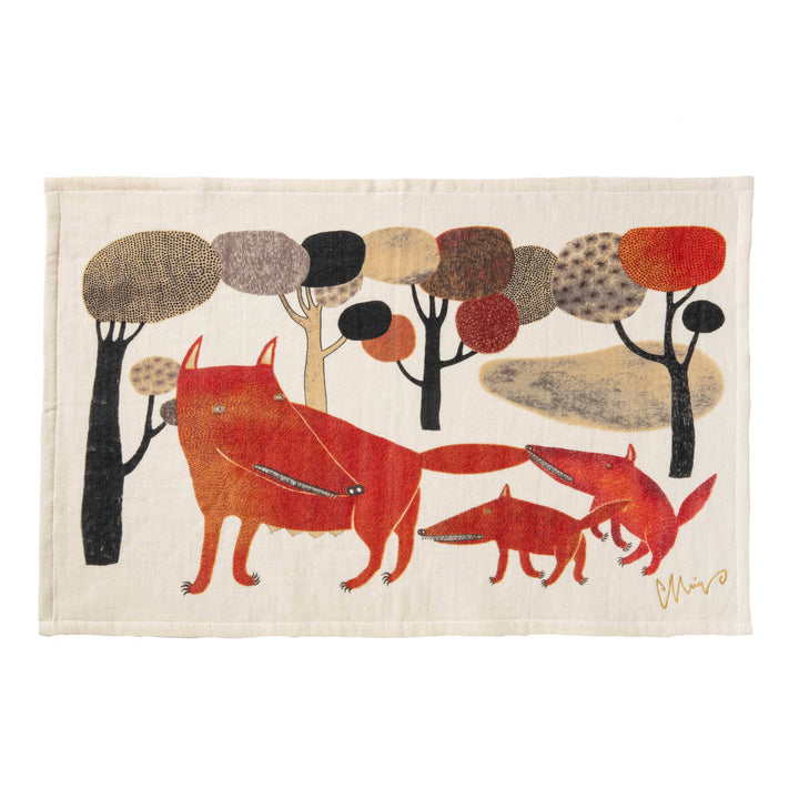 Tea Towel – Wolf Family