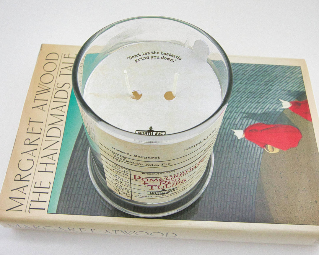 Banned Book Candle / The Handmaid’s Tale